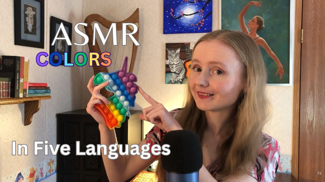 ASMR Colors in Five Languages | English, Spanish, Korean, Turkish, and Portuguese