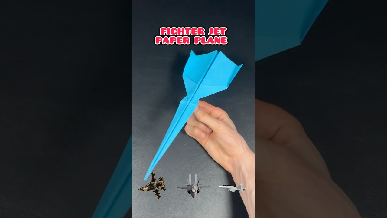 Origami Paper Airplane World Record Fighter Jet Tutorial 