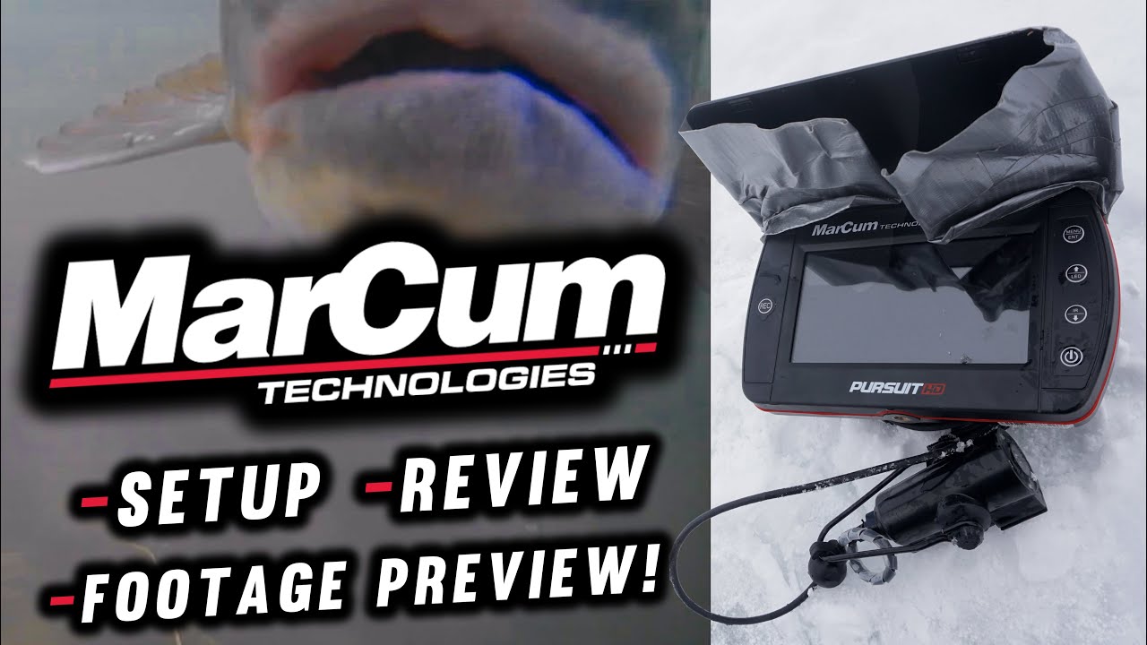 How To Set Up Underwater Cameras and Get Good Footage! ~Marcum Pursuit HD Review/Fish~
