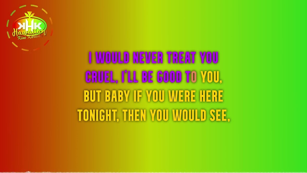 Ekolu - Just One Night (Karaoke Version) - Hawaiian Karaoke