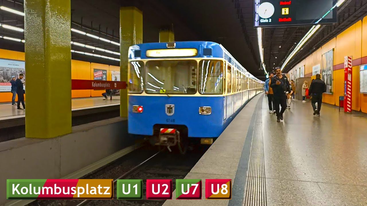 Kolumbusplatz U1 - U2 - U7 - U8 : Мюнхенский метрополитен ( MVG C2 - A )