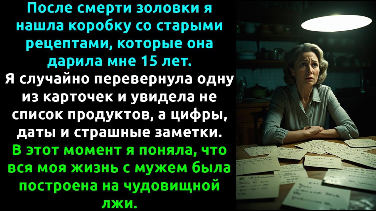 Мой муж 15 лет ВЫНОСИЛ деньги из семьи... а я УЗНАЛА об этом из старых рецептов.