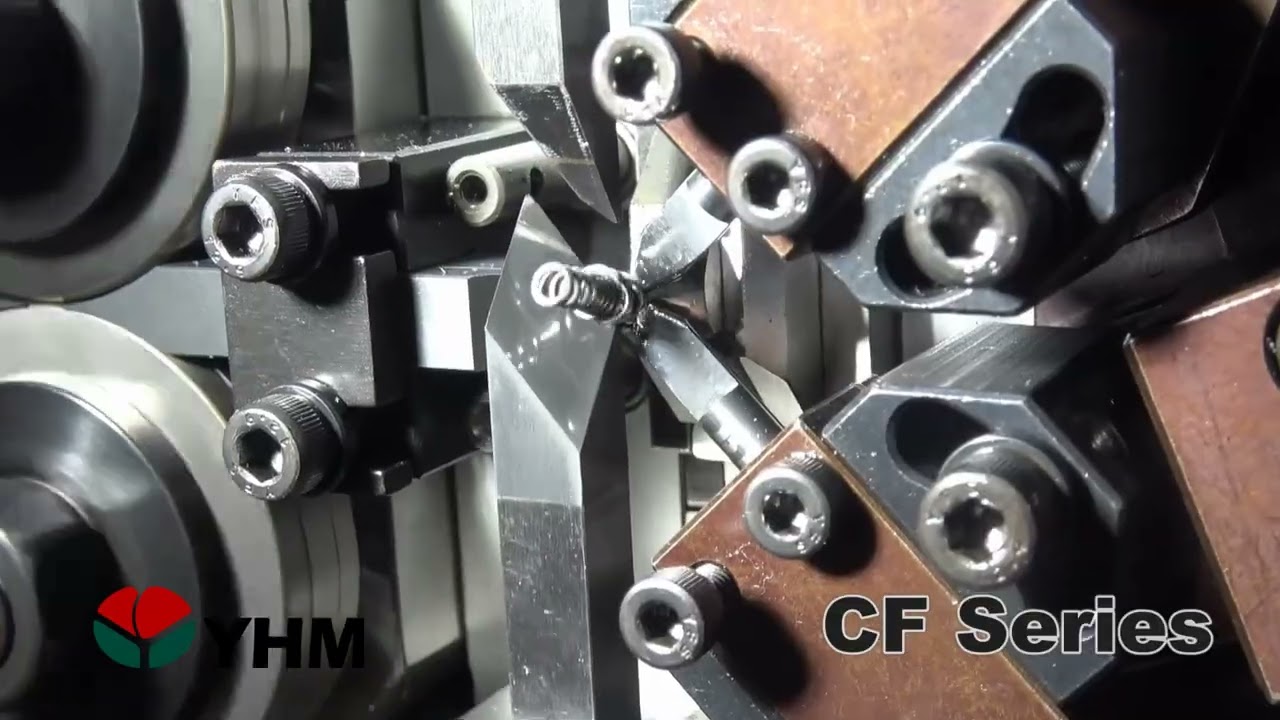 線徑0.6mm 小捲繞比壓簧｜CNC壓簧製造機 CF-310｜YHM友匯機械