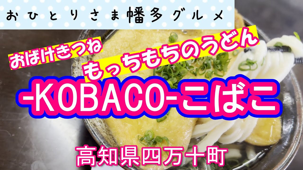 【高知県四万十町】圧力鍋で茹でるうどん屋さん「こばこ」vlog