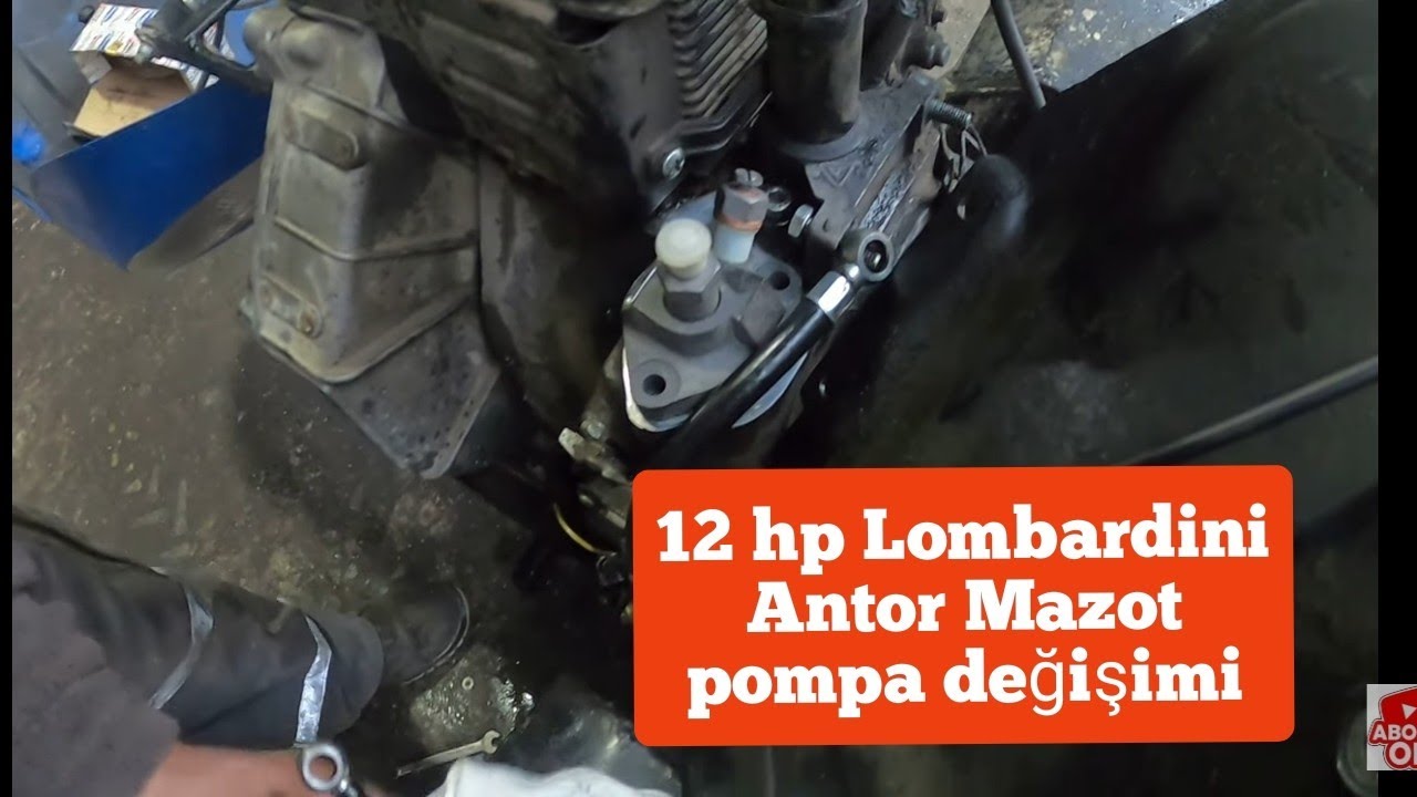 Lombardini Antor 12 hp Mazot Pompa değişimi nasıl yapılır