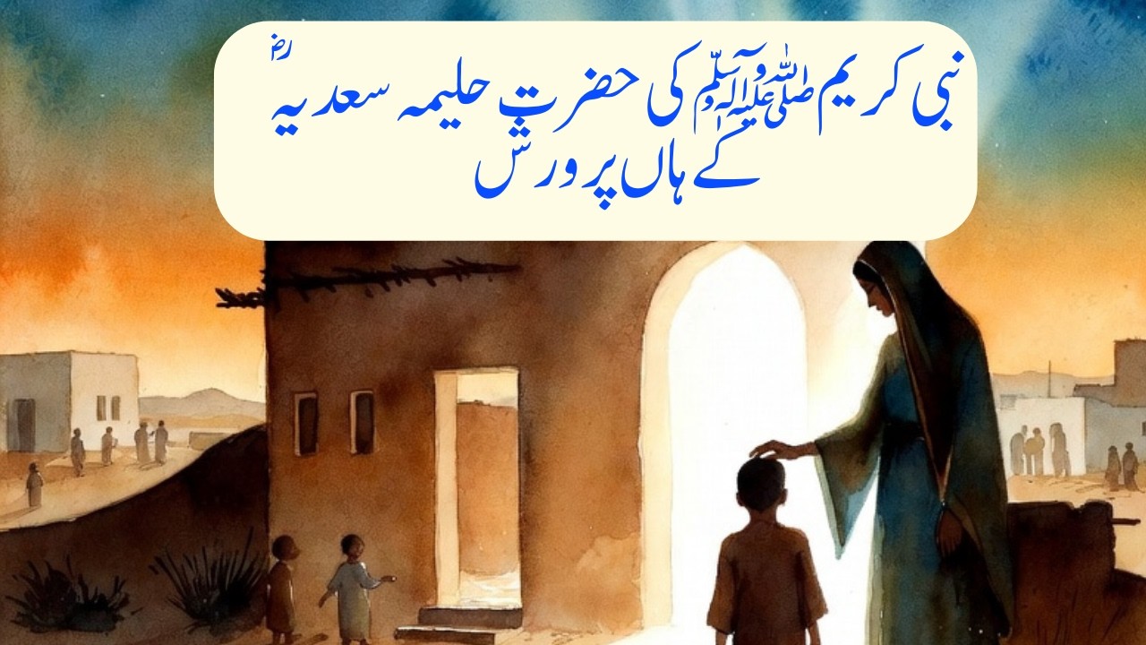 نبی کریم ﷺ کی حضرت حلیمہ سعدیہؓ کے ہاں پرورش #NabiKareem#HazratHaleemaSadya#HaleemaSadya
