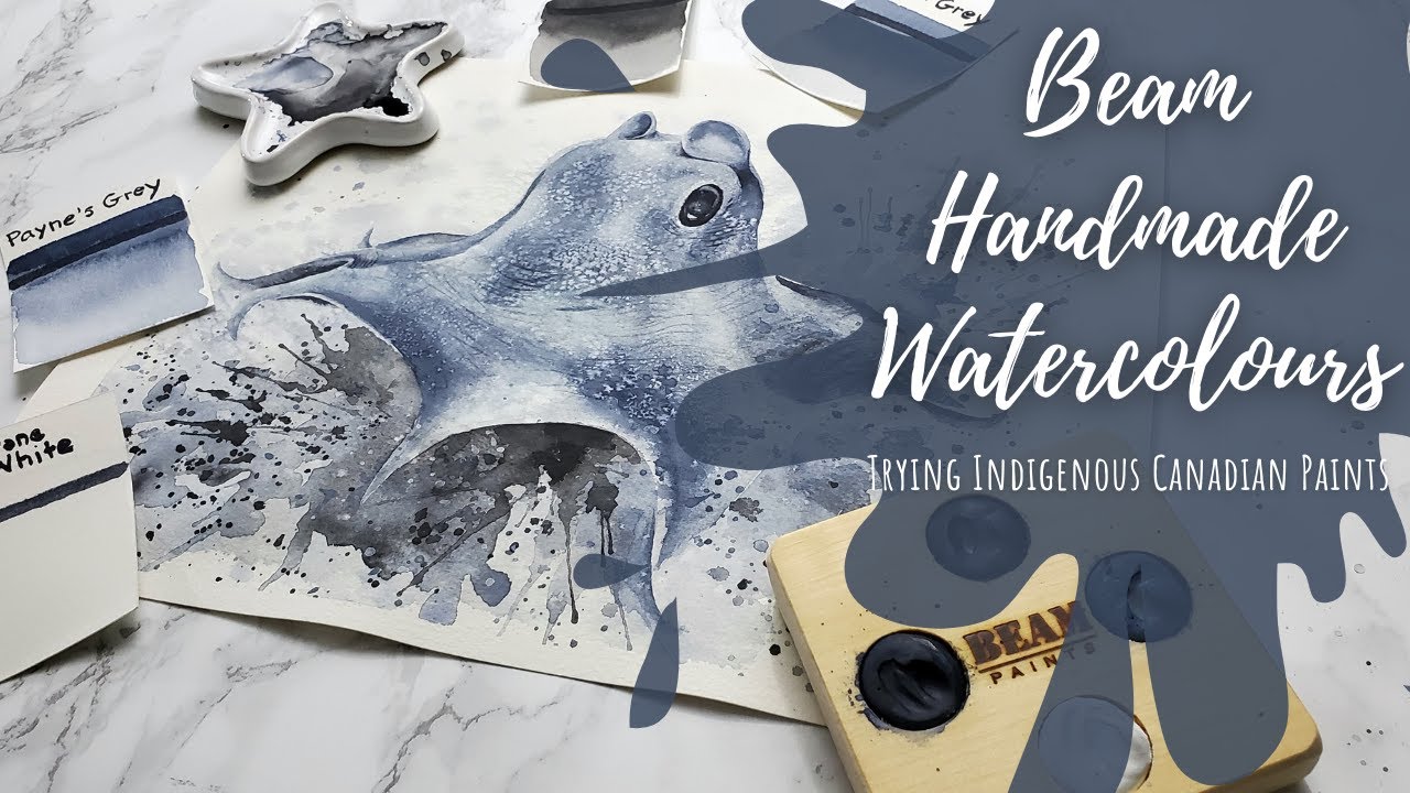 Unboxing Beam Canadian Watercolours & Painting a Cute Octopus