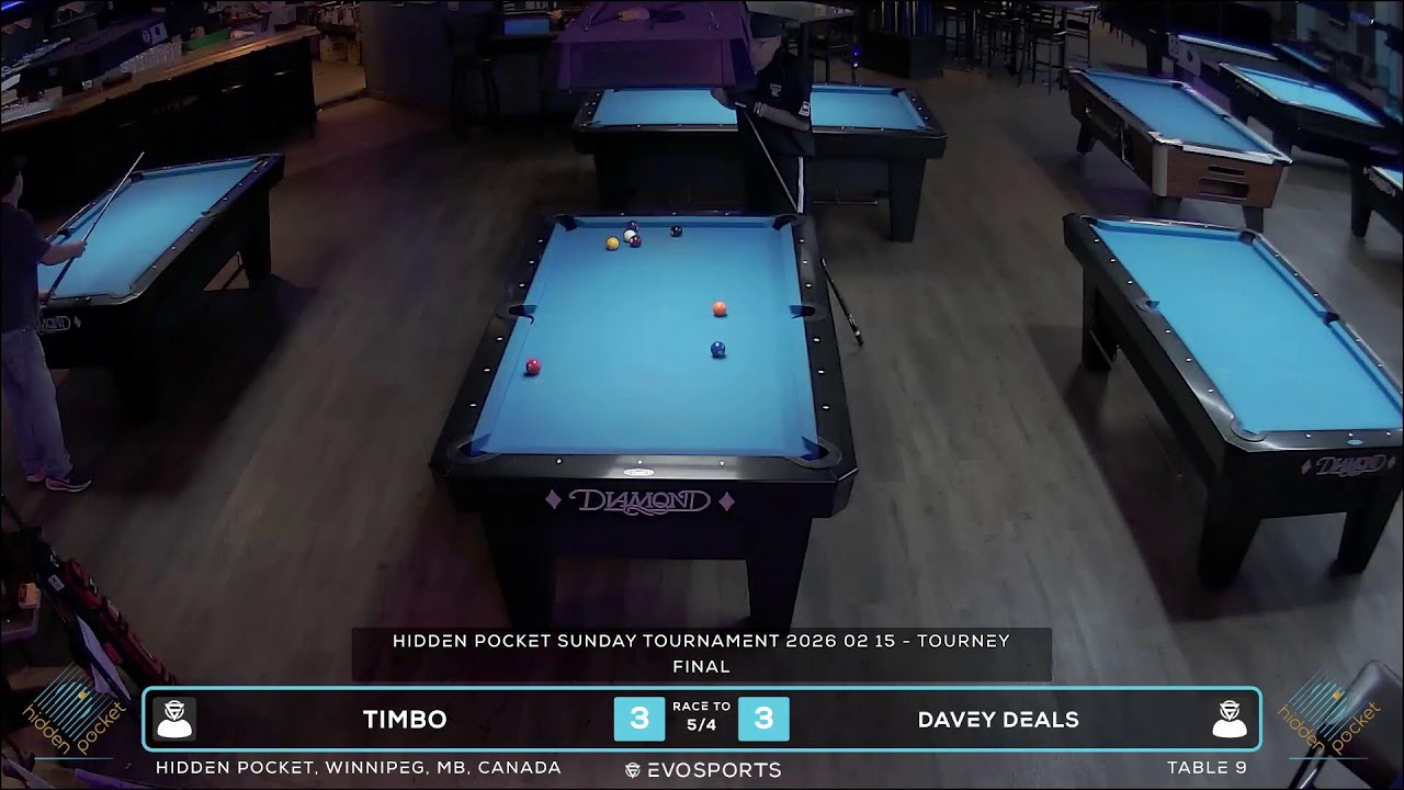 TIMBO vs DAVEY DEALS - HIDDEN POCKET - TABLE 9 | EvoSports