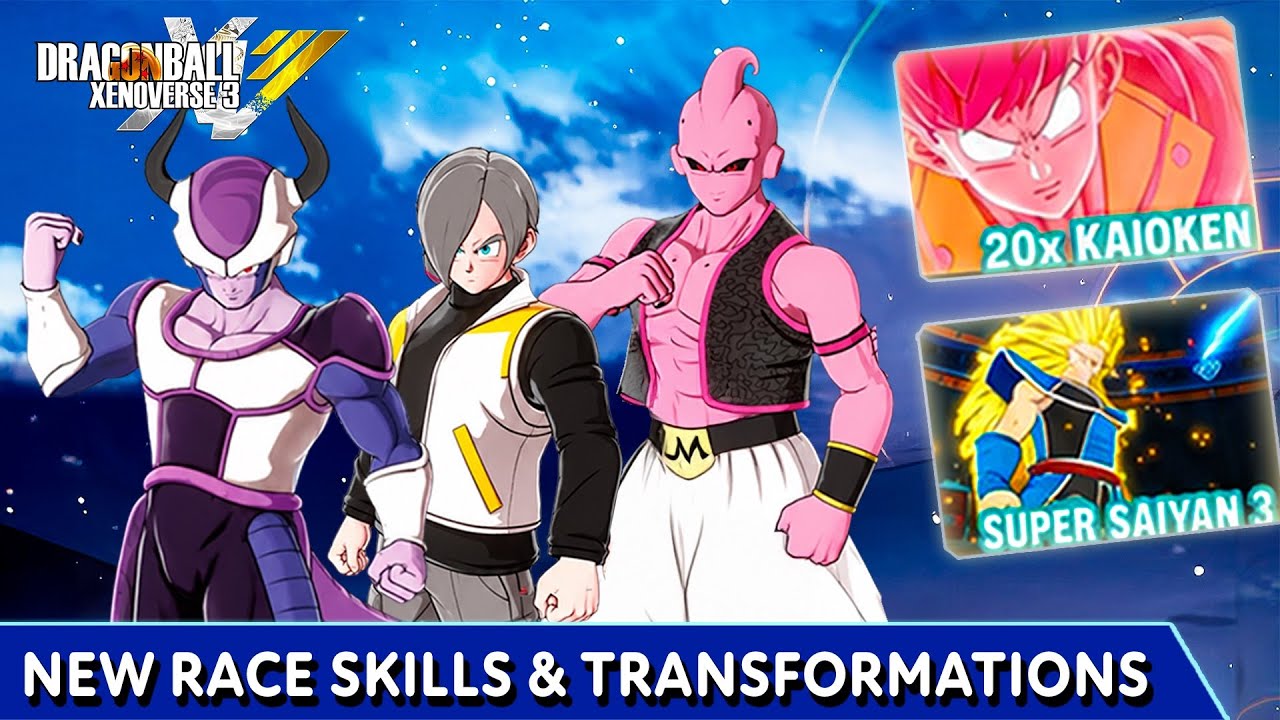 DRAGON BALL XENOVERSE 3 - NEW Race Customisation, Skills & Transformations!