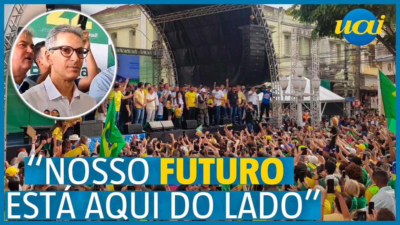 Em Juiz de Fora, Bolsonaro elogia Zema: 'Futuro do Brasil'