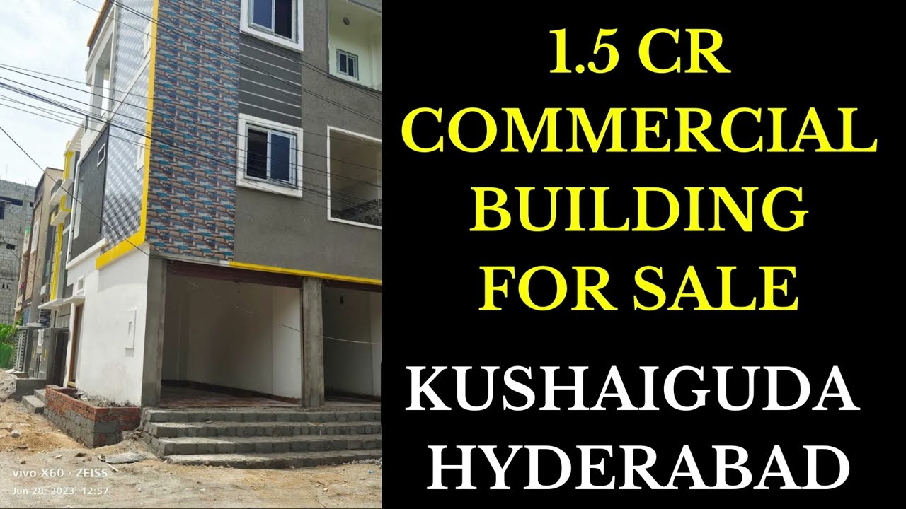 Semi Commercial Building for Sale in Kushaiguda, Hyderabad, 135 Sq Yds, 2 Shutters- 9652317300