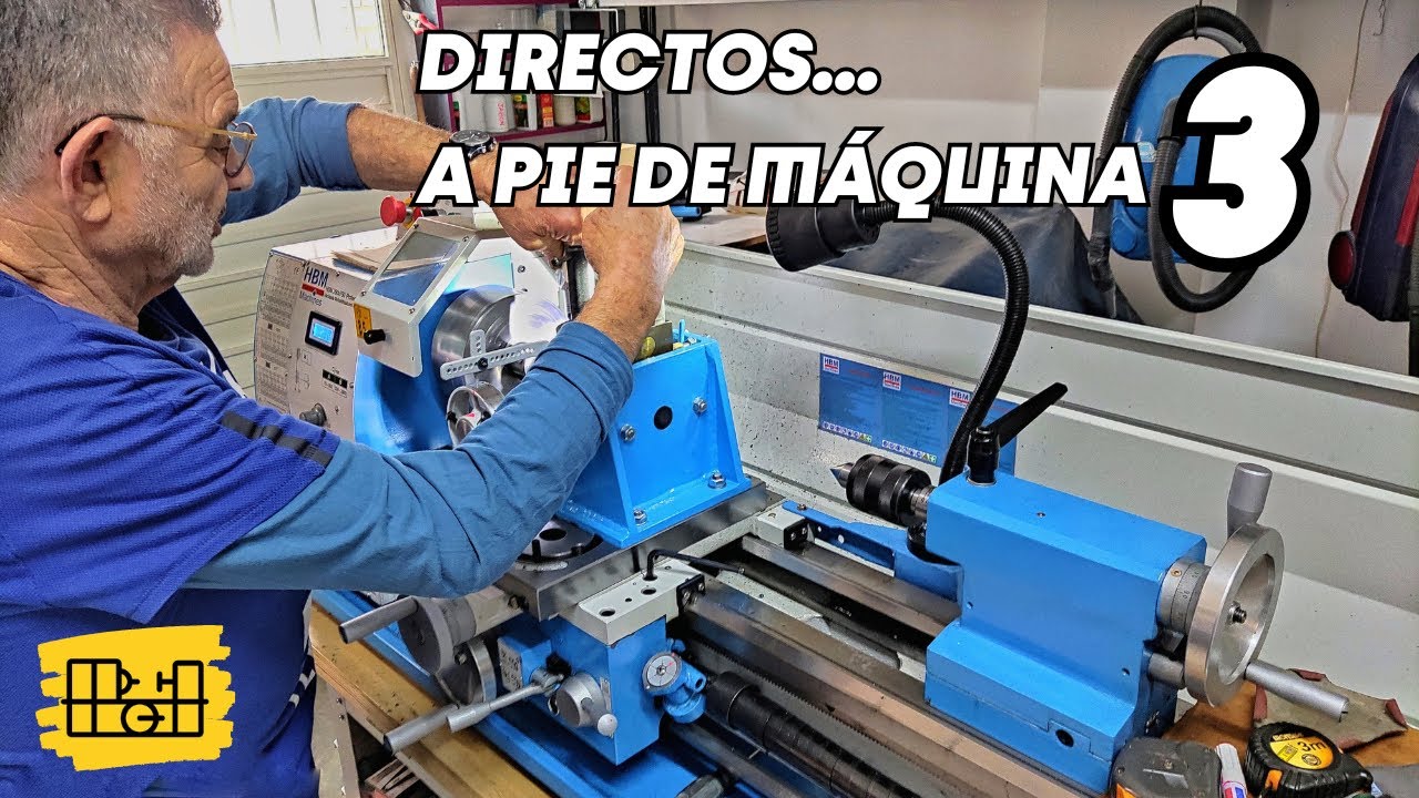 Directo 3/3 del día 30-10-23 Moleteados en torno e historias #mecanizado #taller #torno