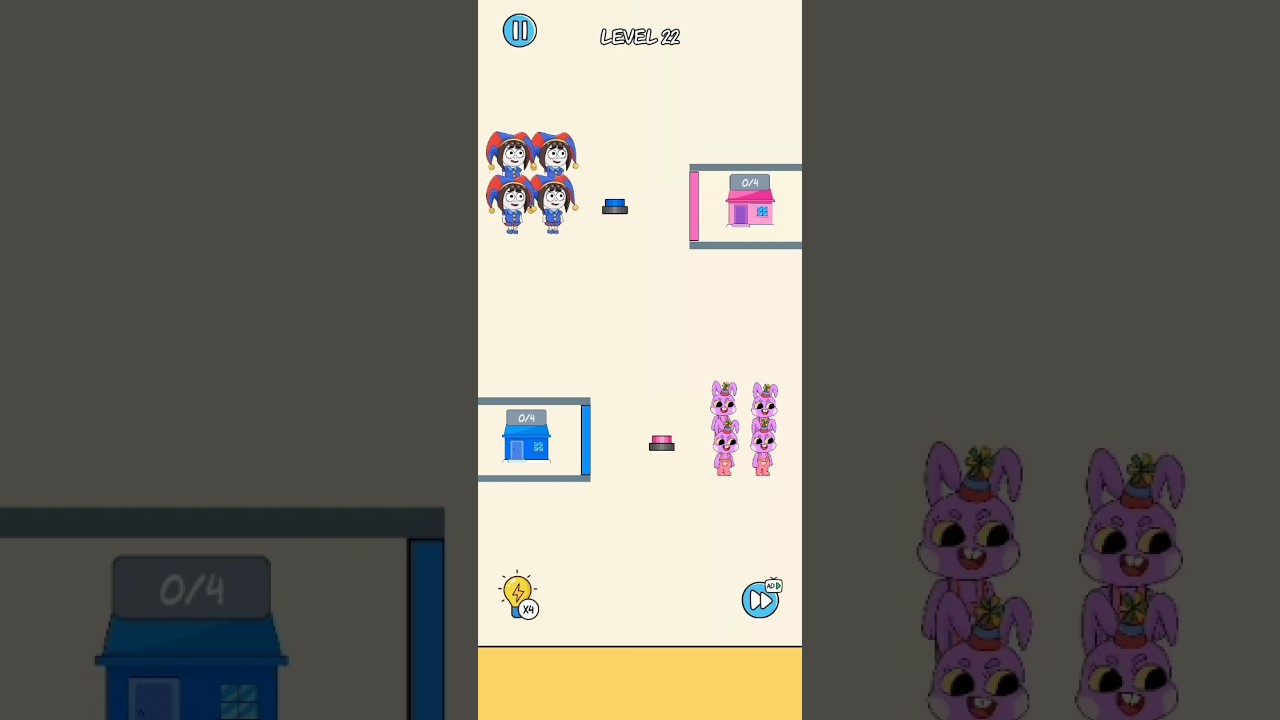Rabbit Rush Draw Tricky Puzzle Gaming New Video #ytshorts 😍
