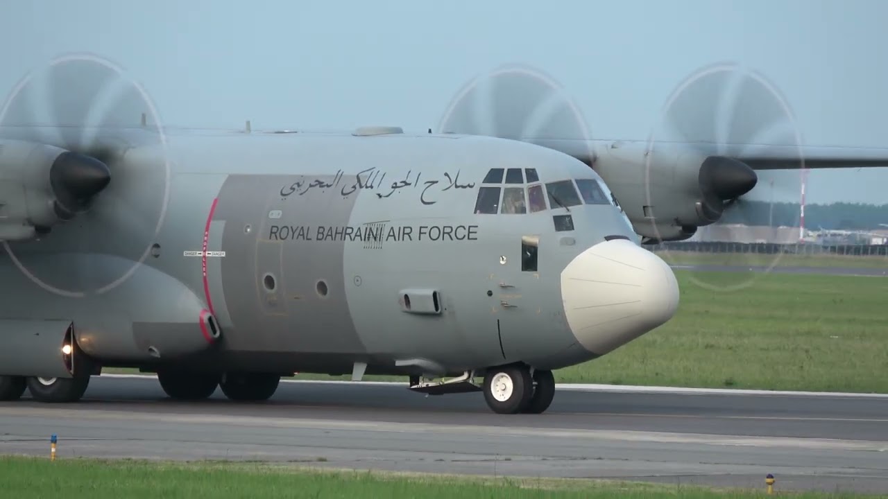 LOCKHEED HERCULES , ROYAL BAHRAIN AIR FORCE departure , EBOS