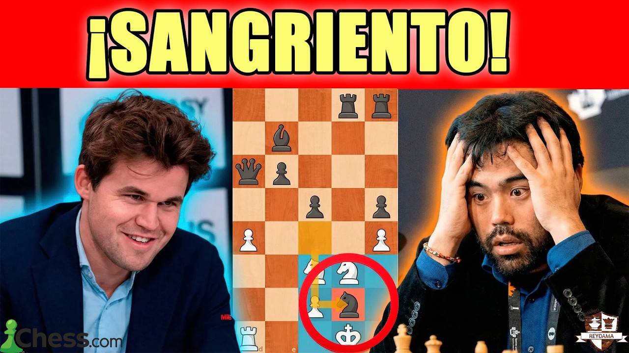 ¡Nakamura intentó HUMILLAR a Carlsen y el tablero EXPLOTÓ!