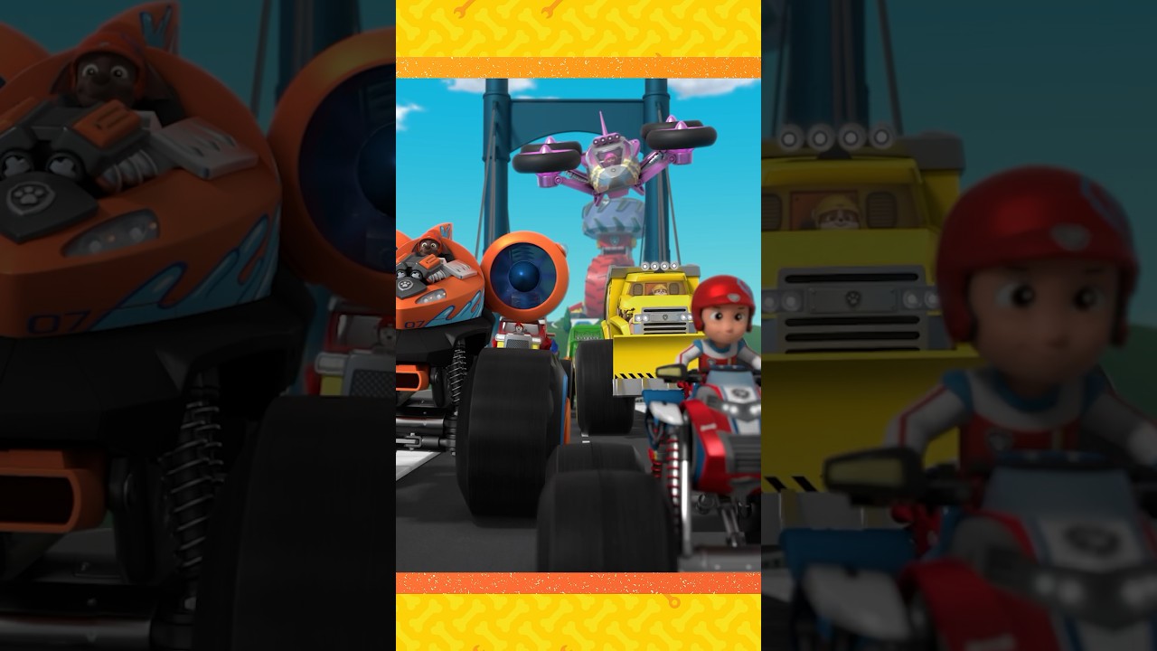 Rubble and PAW Patrol's new monster trucks! #shorts