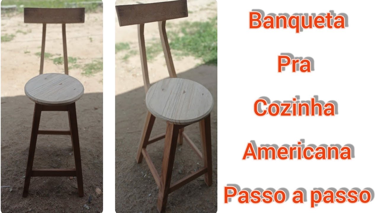 Como fazer Banqueta pra cozinha americana passo a passo