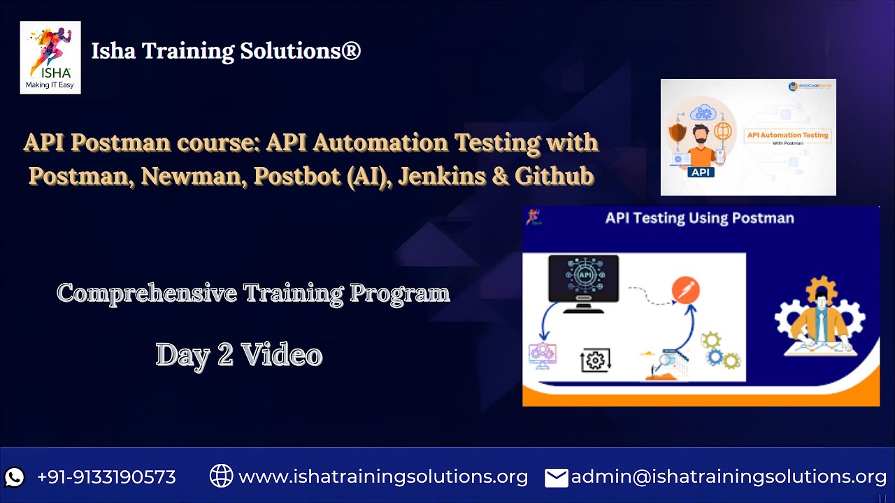 API Automation Testing  Day2 on 22nd Jan 2026.Pls contact or WhatsApp us on +91-9133190573 to enroll