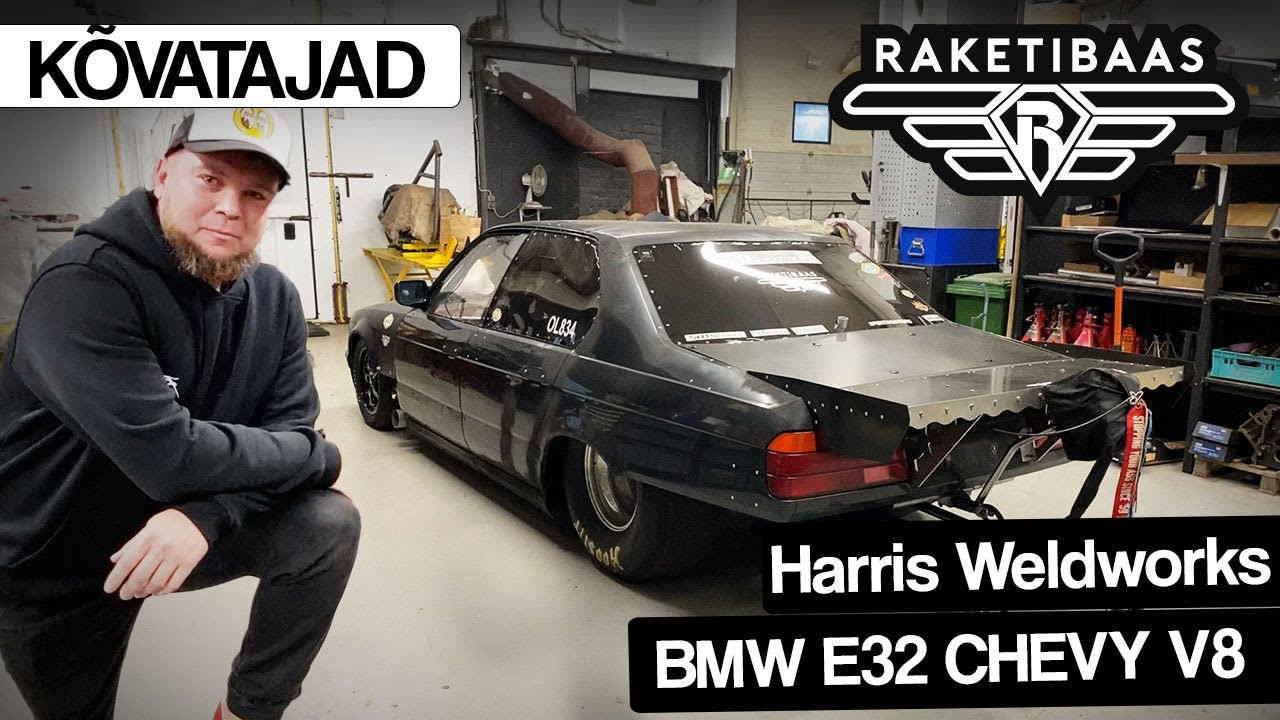 Harri's WeldWorks E32 Chevy V8 Bi-Turbo DragCar