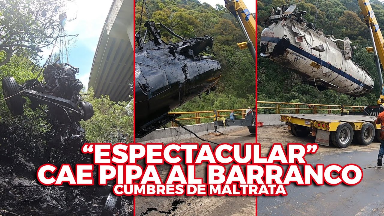 !!! ESPECTACULAR !!!! Cae PIPA a un Barranco.
