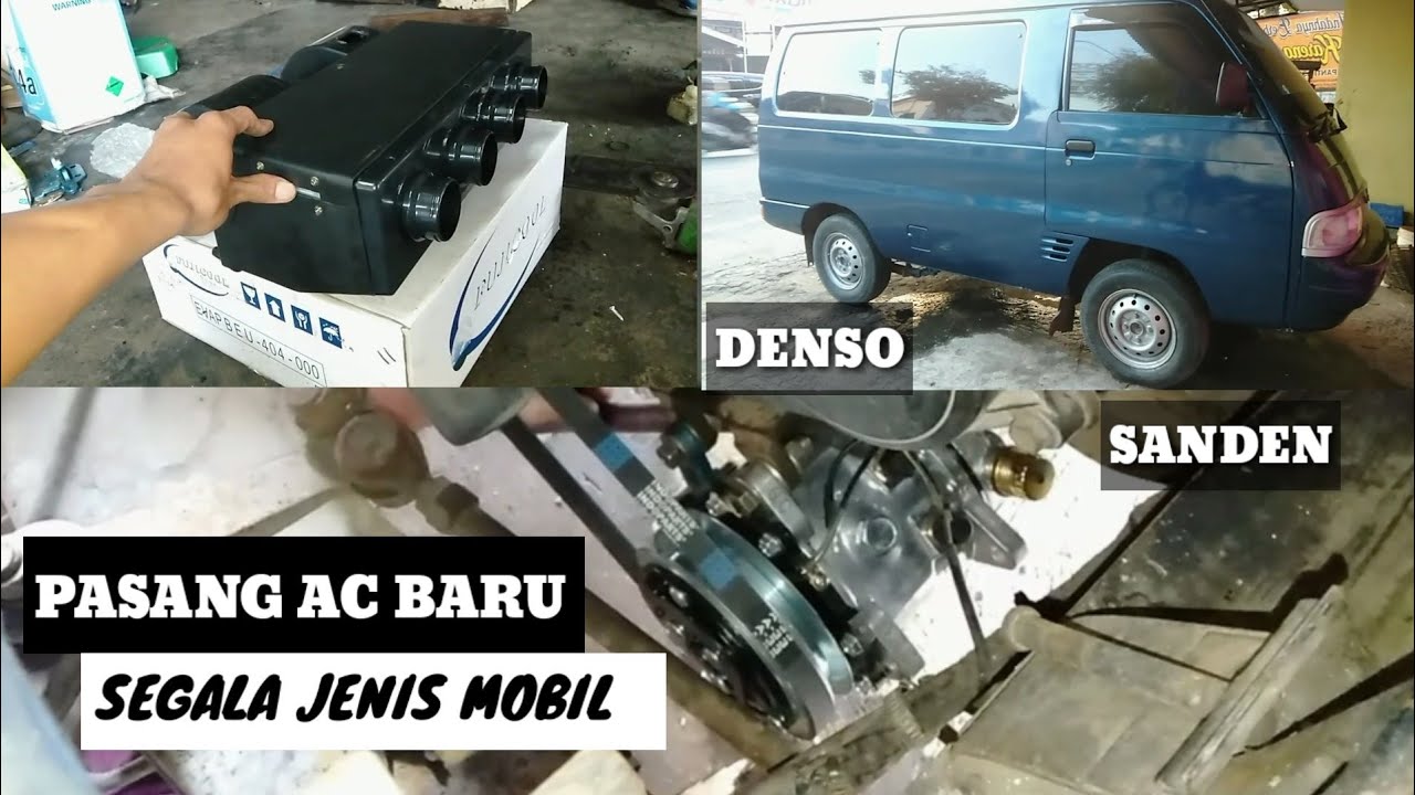 pasang Ac baru suzuki carry carburator//sanden 505