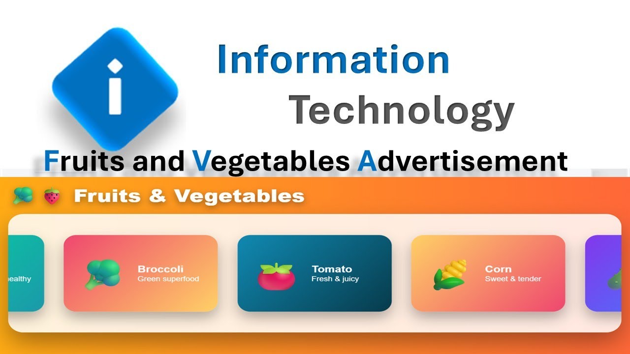 fruits and vegetables advertisement