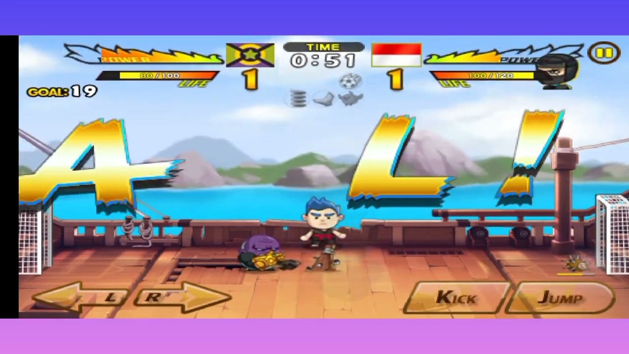 Head soccer: fight mode Thanos