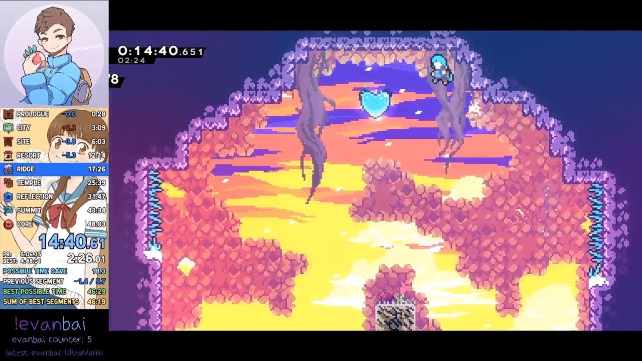 Celeste All Red Berries Speedrun in 47:12.013 [WR on 19/03/2020]