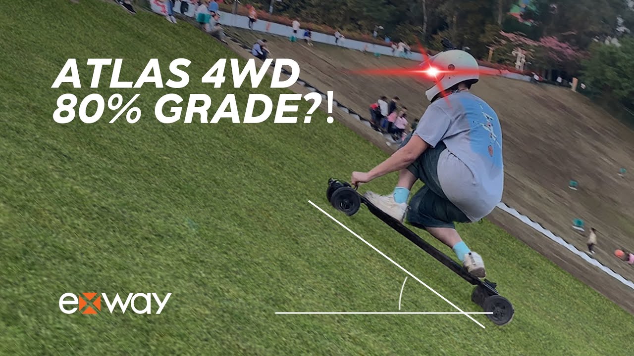 Exway Atlas 4WD vs 80% Grade (36º)