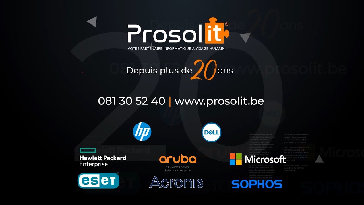Prosolit, votre partenaire informatique &agrave; visage humain