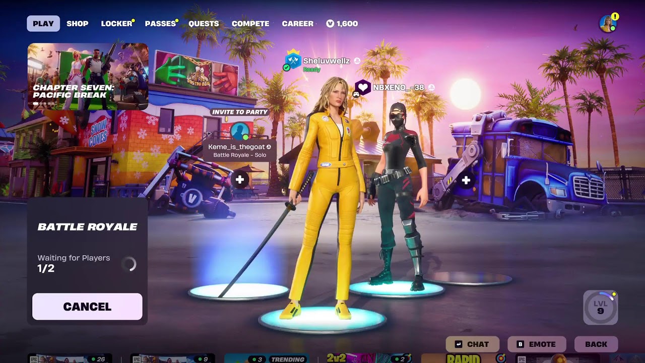 Playing The new Fortnite season with my homie