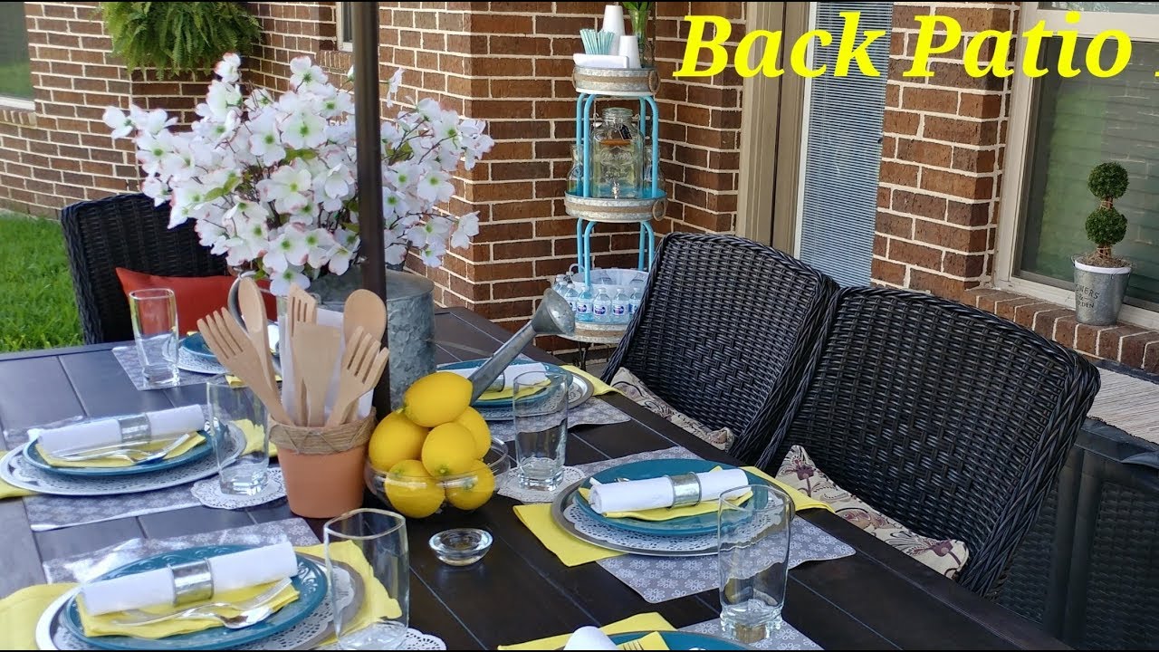 Backyard Patio Summer Refresh | Farmhouse Inspired Decorating Ideas On A Budget