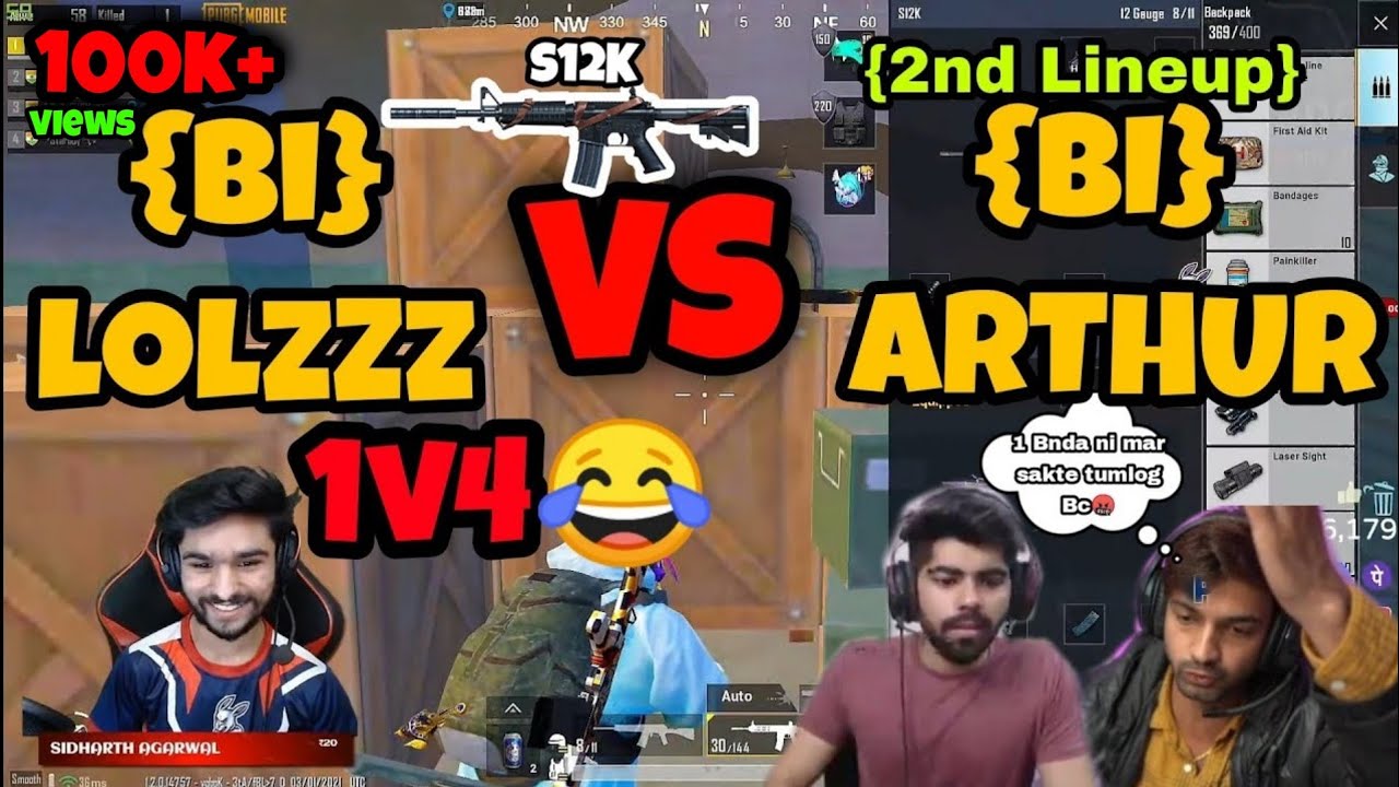 {Bi} LoLzZz 1v4😂 || {Bi} Arthur {2nd Lineup} || HYDRA ELITES🔥|| PUBG MOBILE