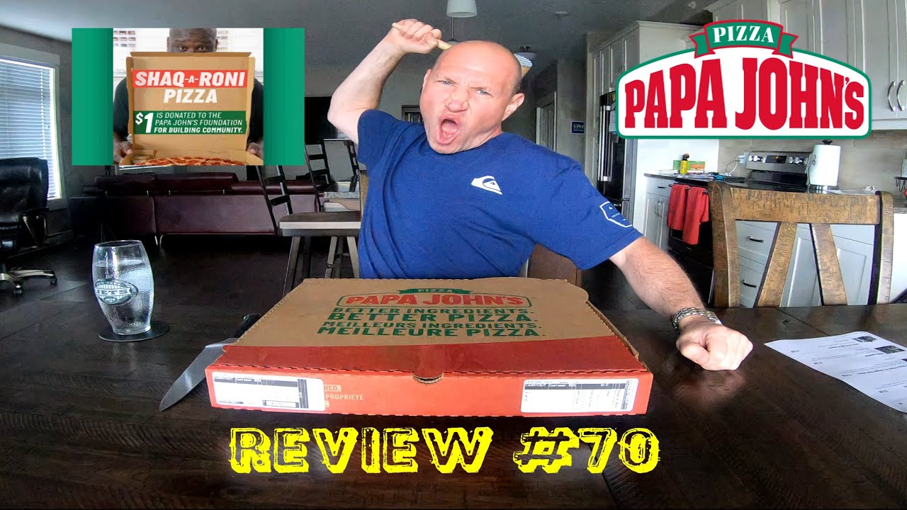 Review #70 Papa John's Shaq-A-Roni pizza!