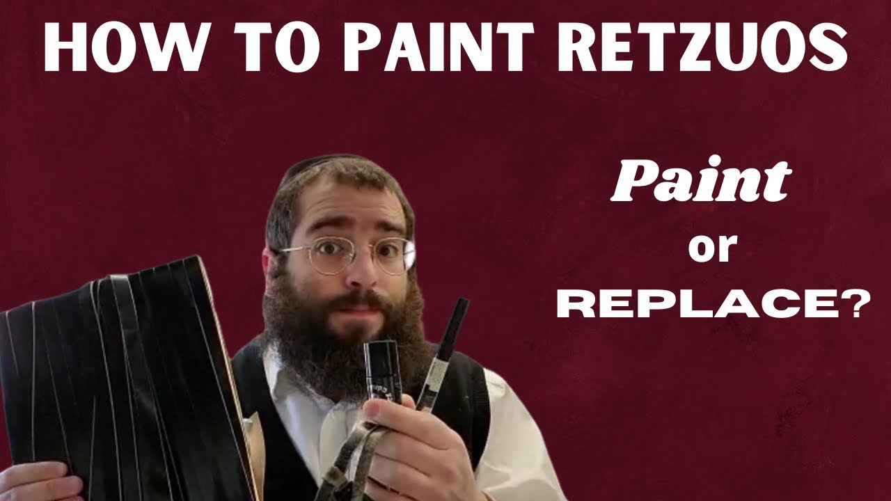 Paint or replace worn out Tefillin Retzuos /straps? Black dyed through or not? How to paint Retzuah?