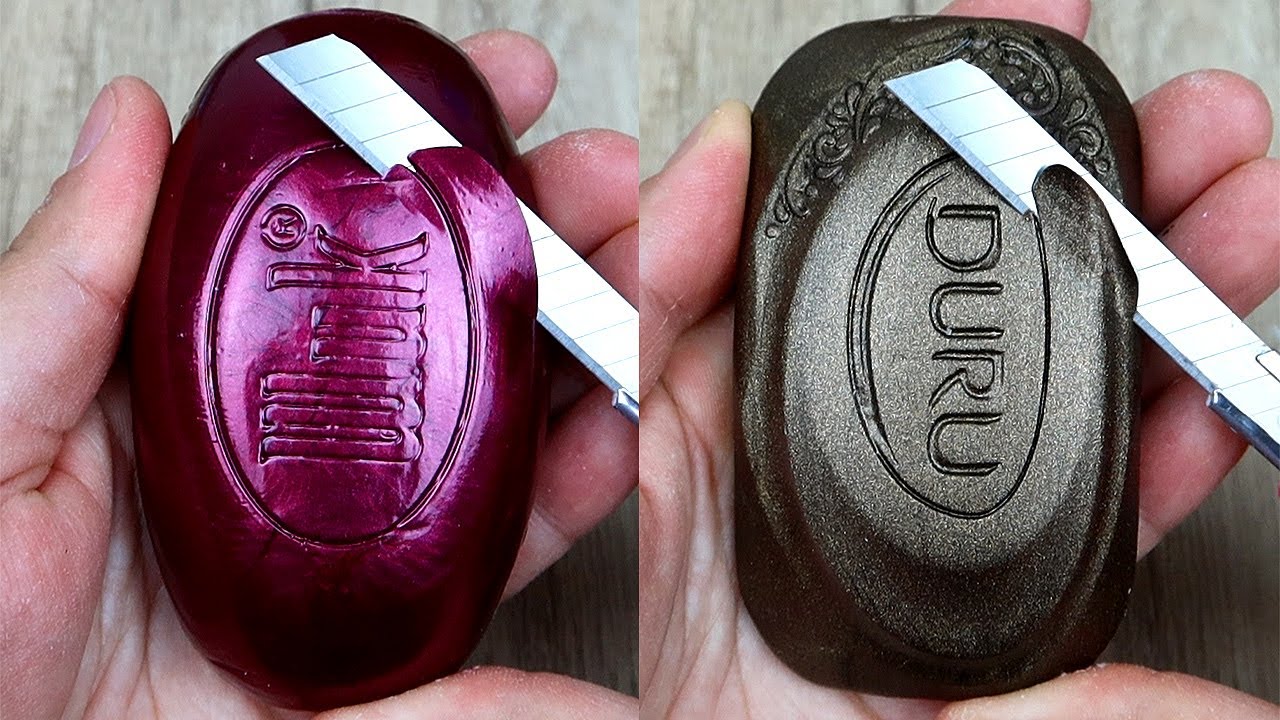 Relaxing Soap Cutting ASMR. Satisfying Soap and lipstick cutting. Corte de jabón - 533