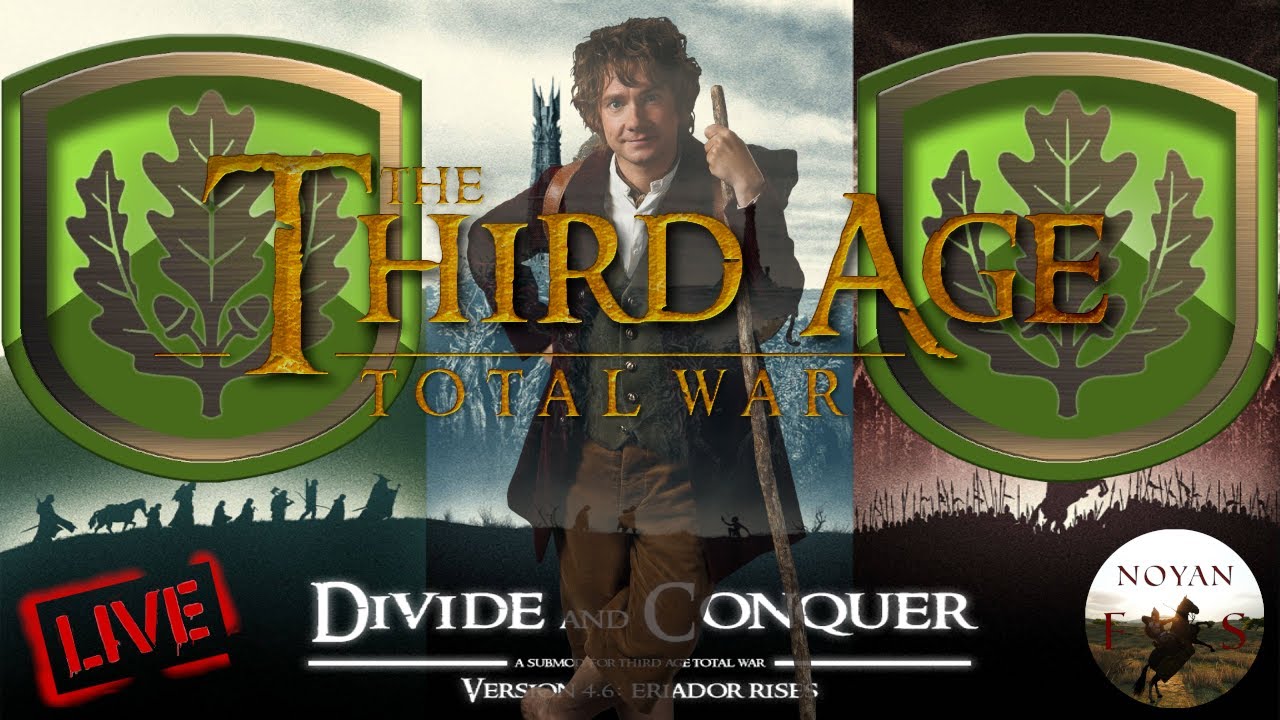 Divide and Conquer: Third Age Total War - Specjalna Operacja Hobbitów (Bree) Stream🔴#1