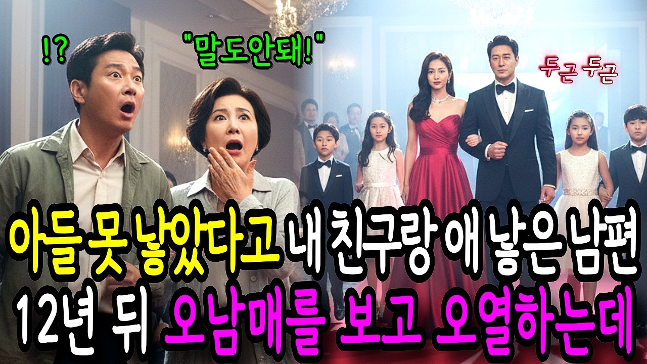 아들 못 낳았다고 나를 버리고 내 친구랑 애 낳은 남편, 12년 뒤 오남매를 보고 오열하는데.....ㅣ노후사연ㅣ감동사연ㅣ사연라디오ㅣ오디오북