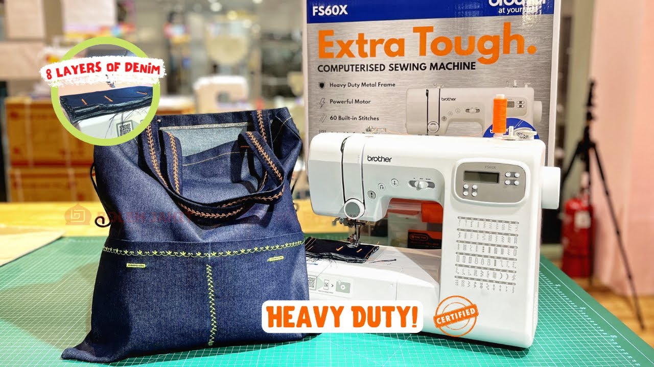 Tested 8 Layers of Denim with Brother FS60x - Toughest Sewing Machine by Brother