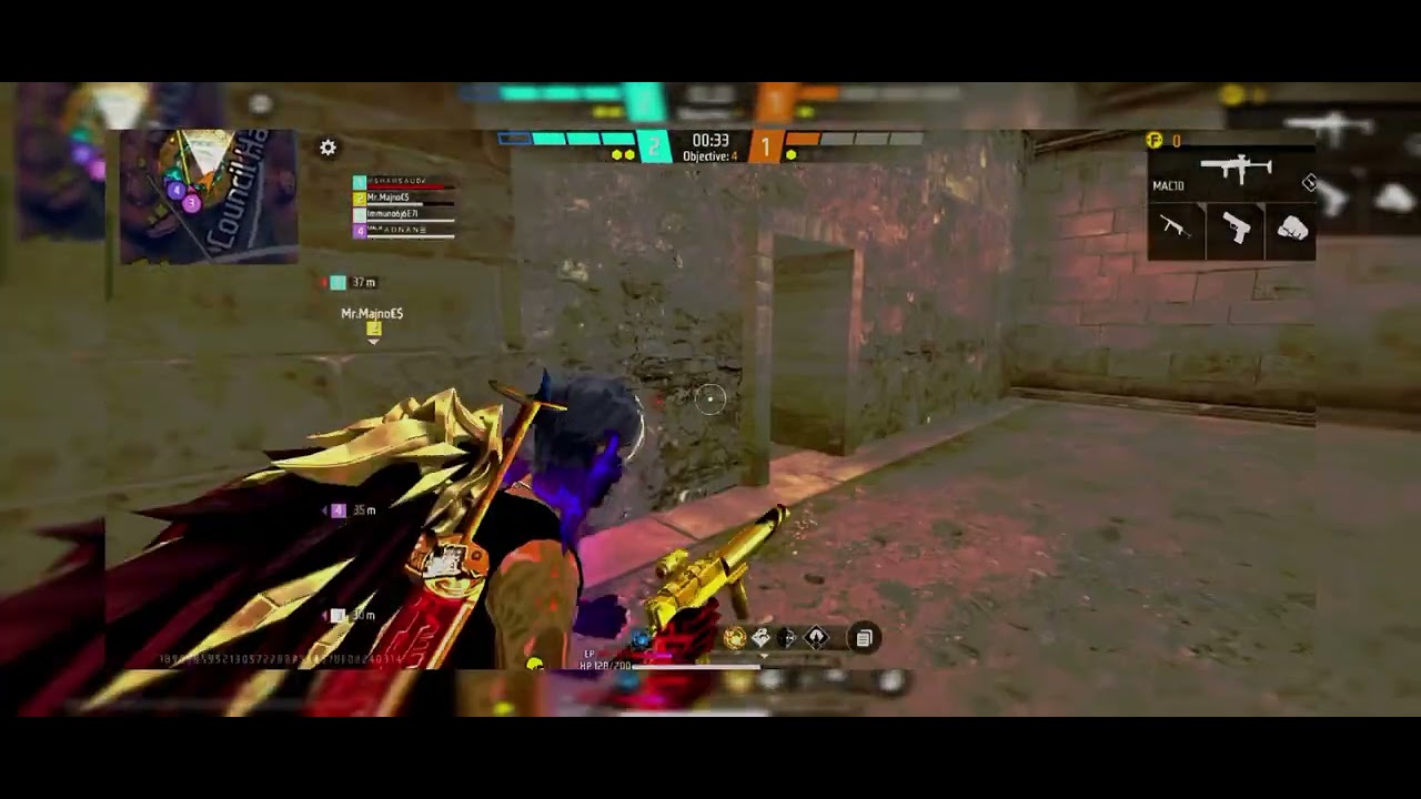 Free Fire | My self Mr. Majno | 1 Vs 4 | CS Match | MP40