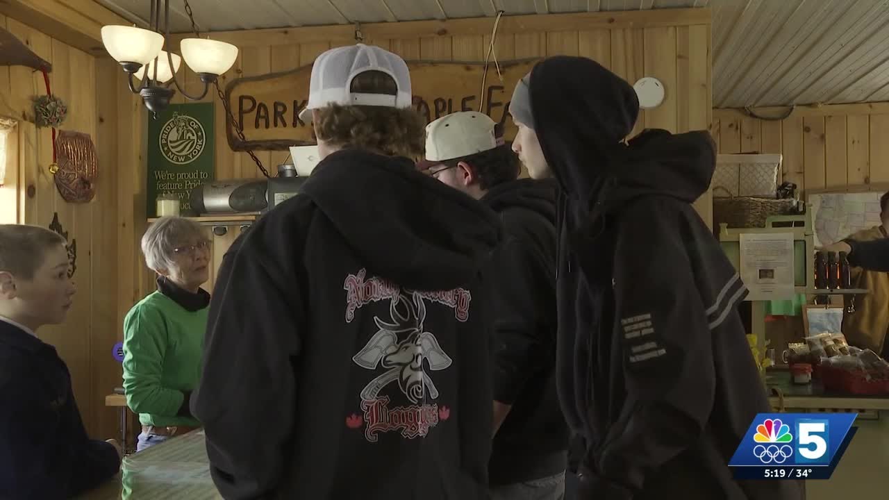 Parker Family Maple Farm is kicking off maple month with a ceremonial tree tapping