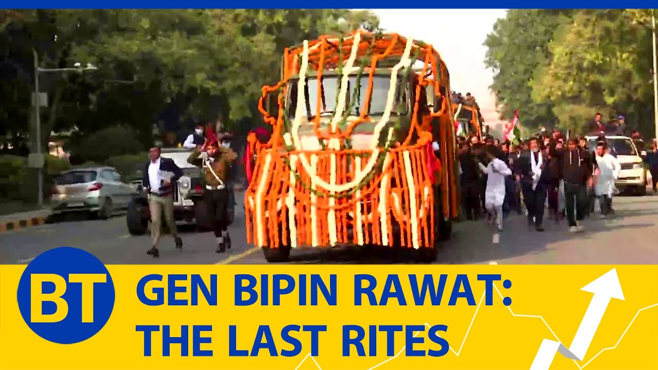 The nation bids a final adieu to General Bipin Rawat and his wife Madhulika Rawat