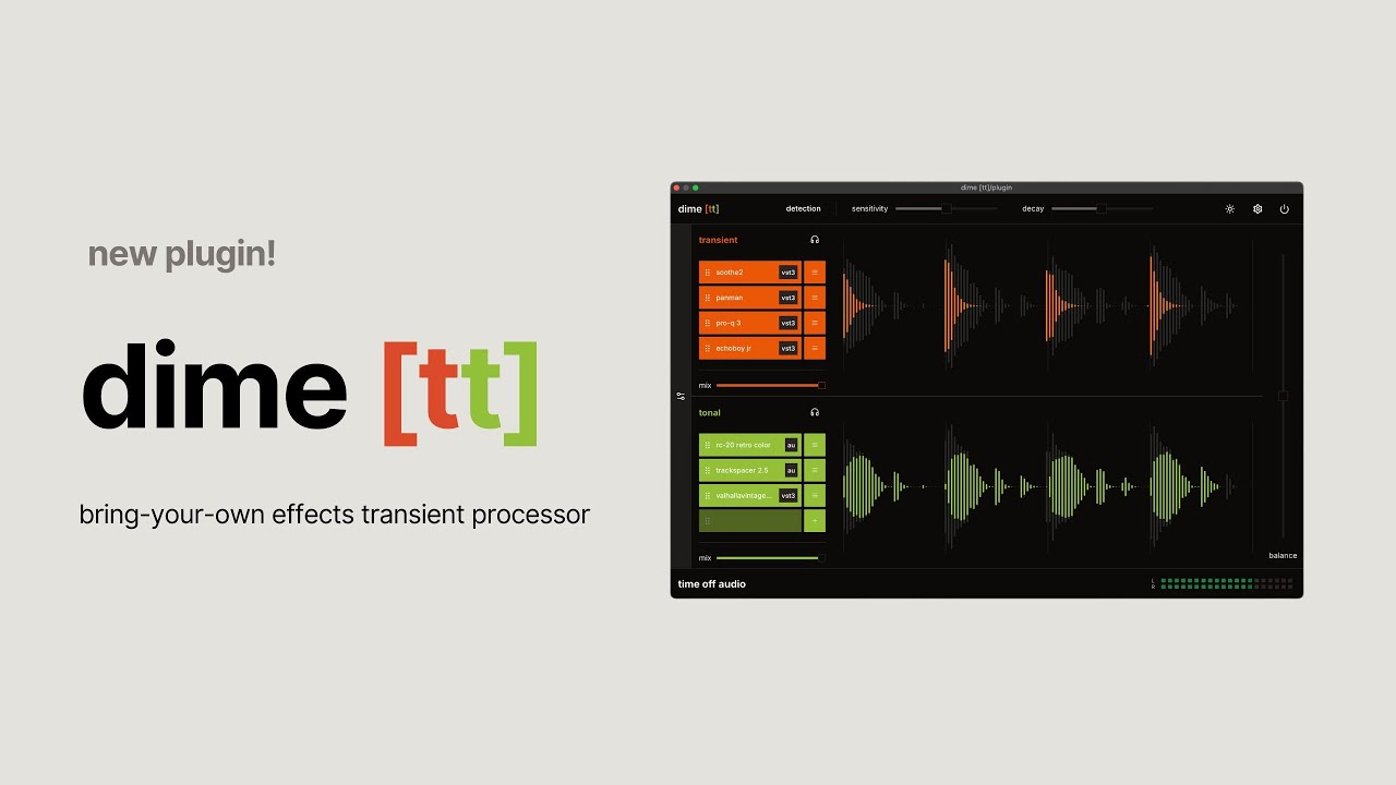 dime [tt]: intro & walkthrough of our transient designer plugin