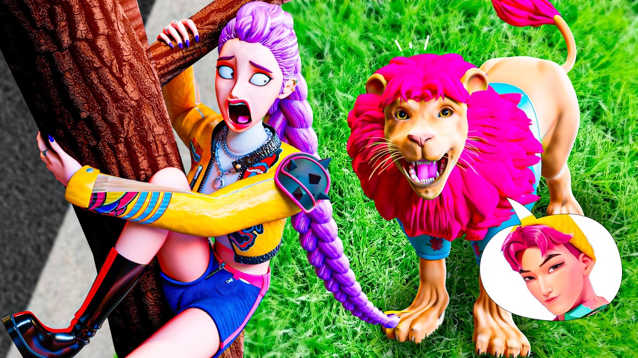 ¿KPOP DEMON HUNTERS, pero son ANIMALES?! KPop Demon Hunters Animación