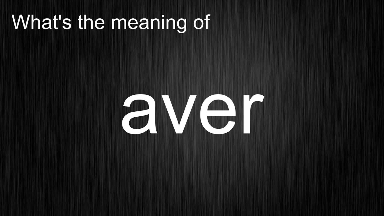 What's the meaning of 