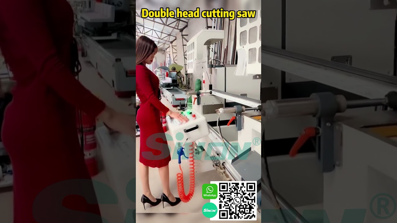 Sinon Machine double head aluminum profile cutting saw