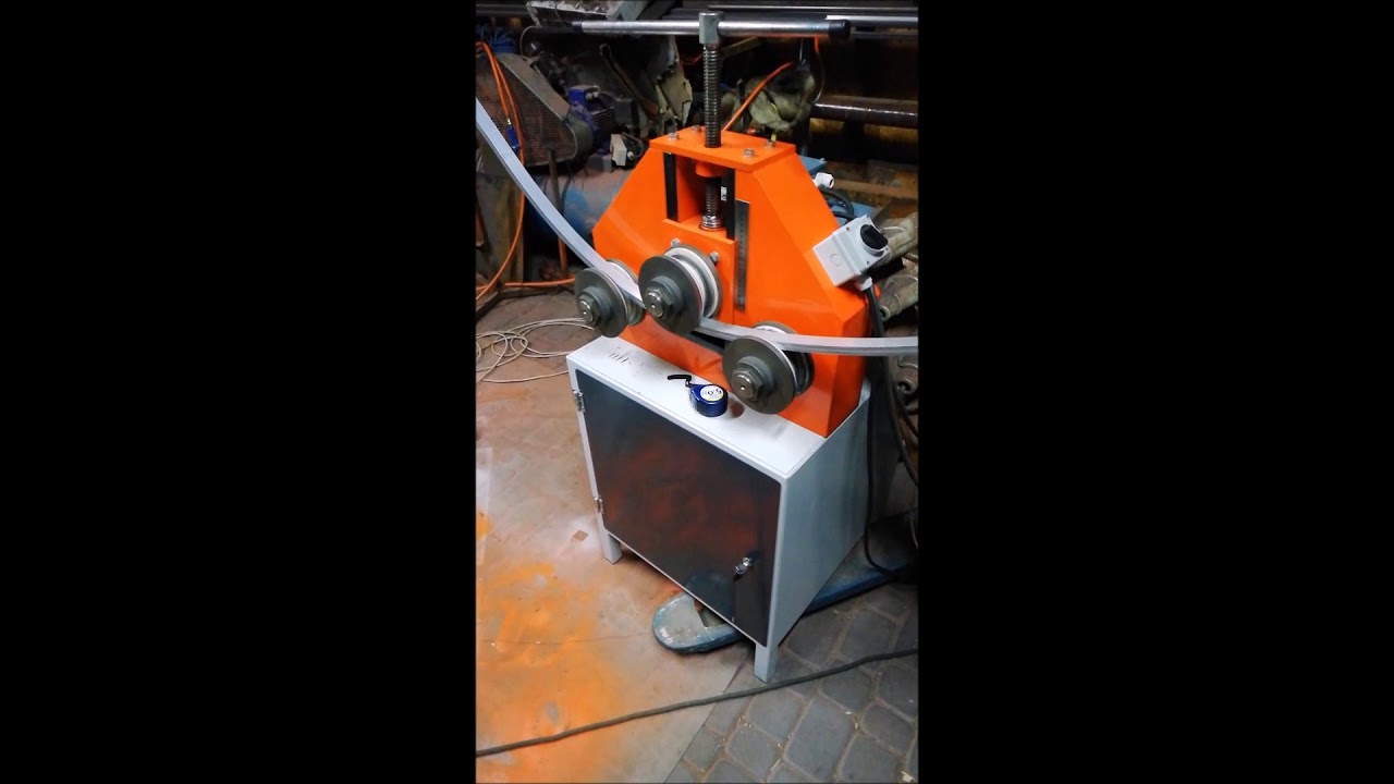 Prezentacja pracy maszyny. Walcarka WRP45 - Gięcie aluminium