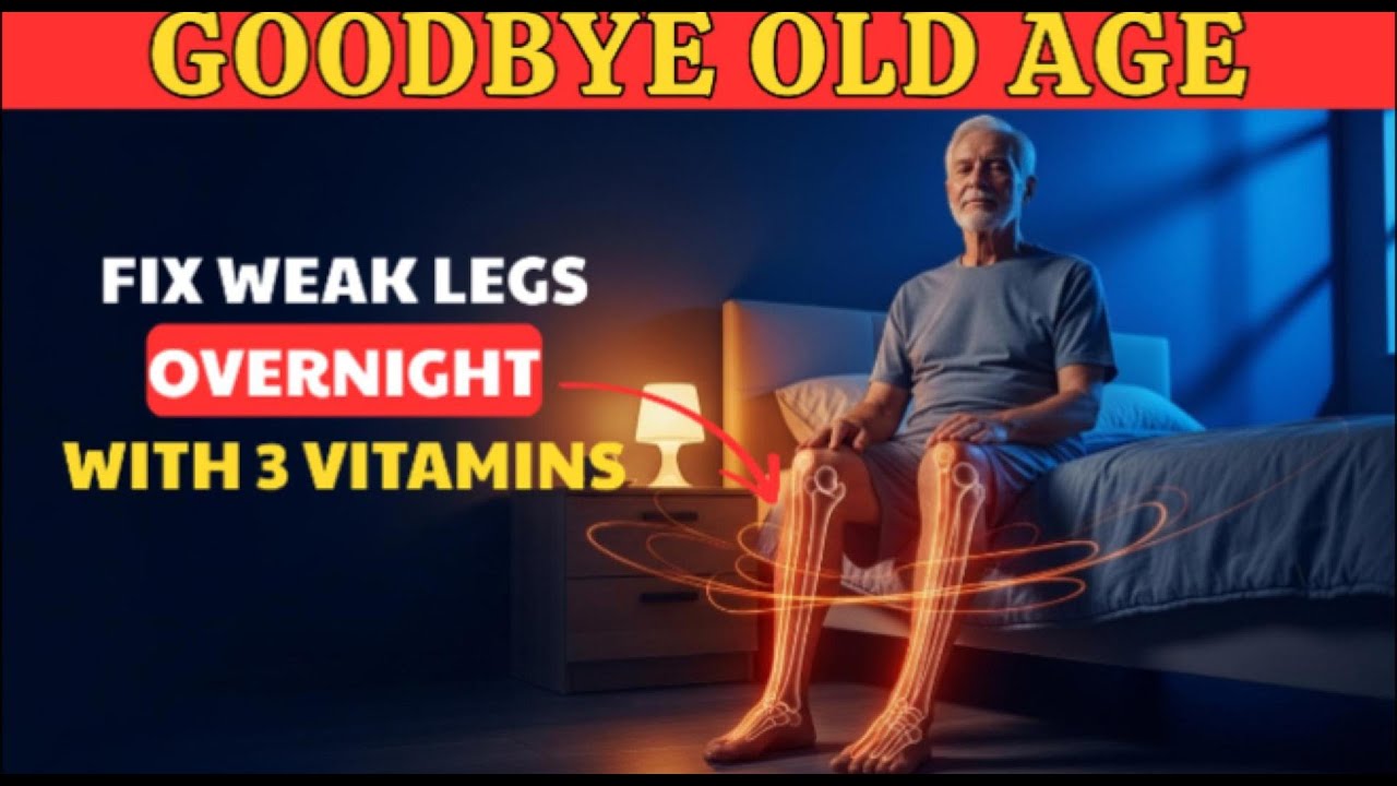 Over 60? 3 Bedtime Vitamins for Stronger Legs | Senior Health Advice