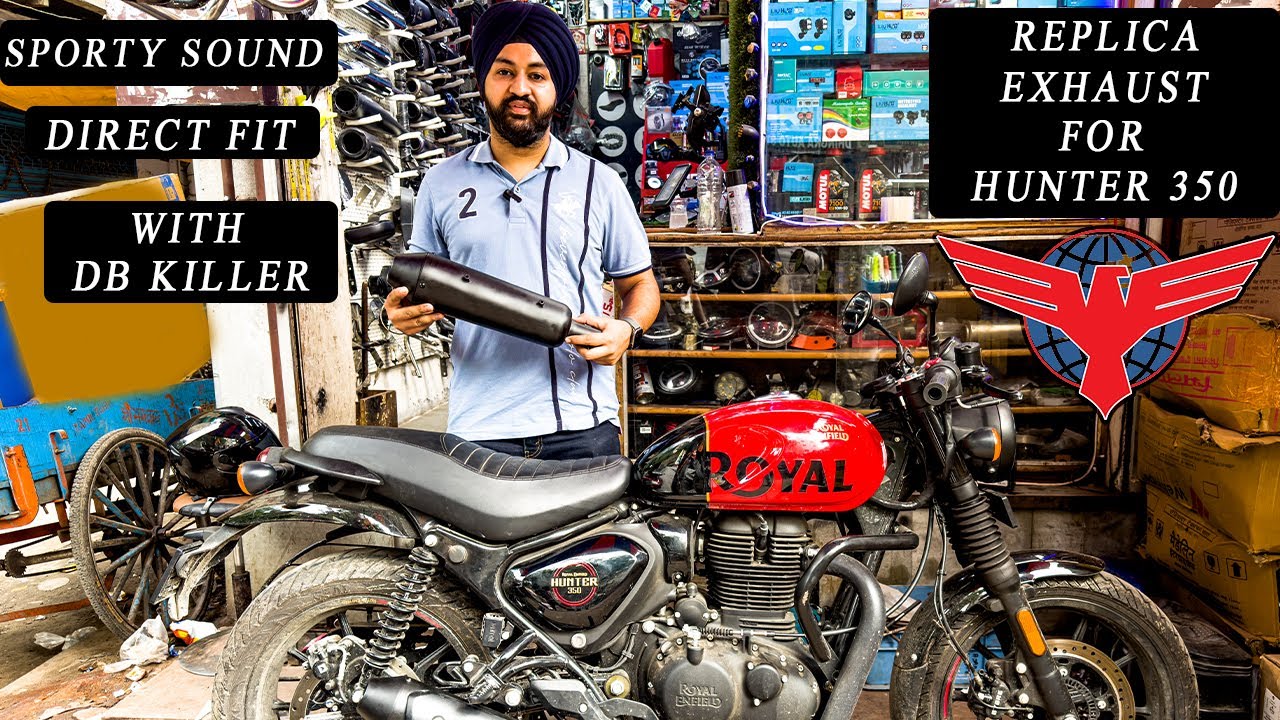 Выхлопная система Globe Replica для Hunter 350 || DB Killer || Direct Fit || Спортивный звук || В...