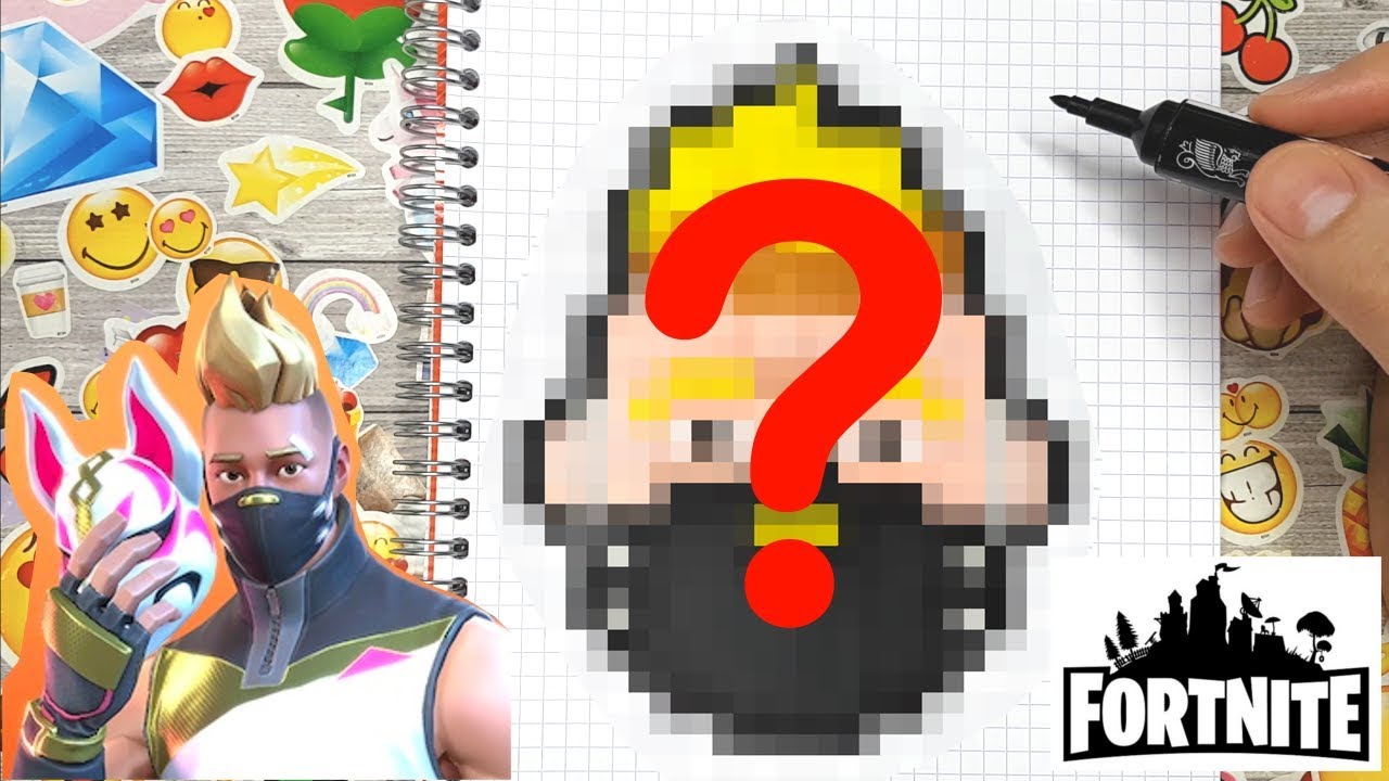 Cómo dibujar a Deriva paso a paso en pixel art - fortnite